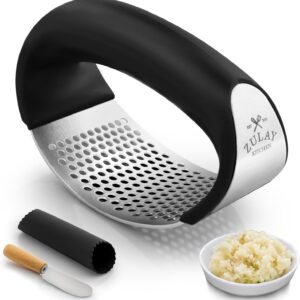 Stainless Steel Garlic Press Rocker Set
